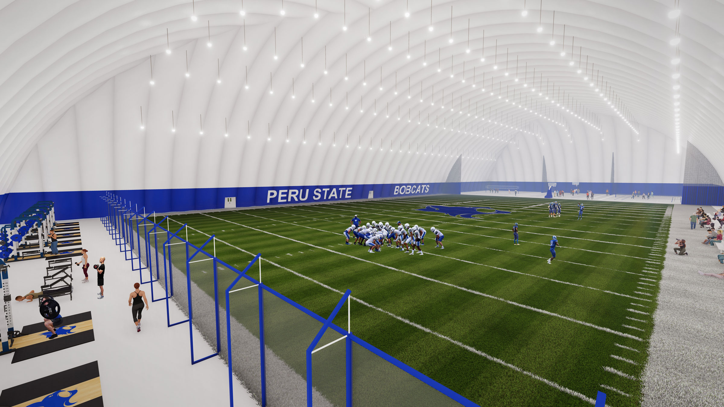 A digital rendering of the Project ROAR Recreation Dome